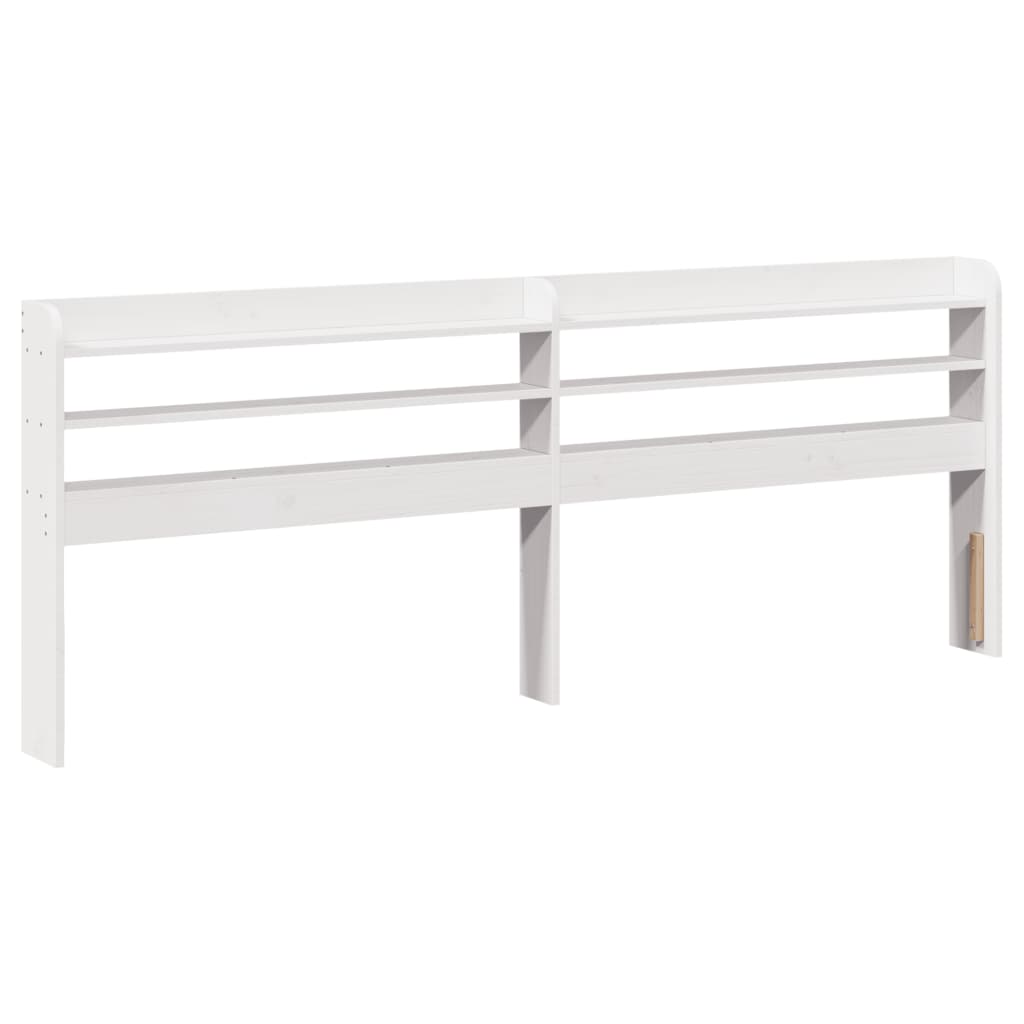 Cadre de lit sans matelas blanc 200x200 cm bois massif de pin Lits & cadres de lit vidaXL   