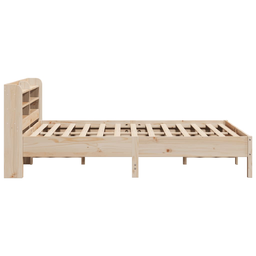 Cadre de lit sans matelas 160x200 cm bois massif de pin Lits & cadres de lit vidaXL   