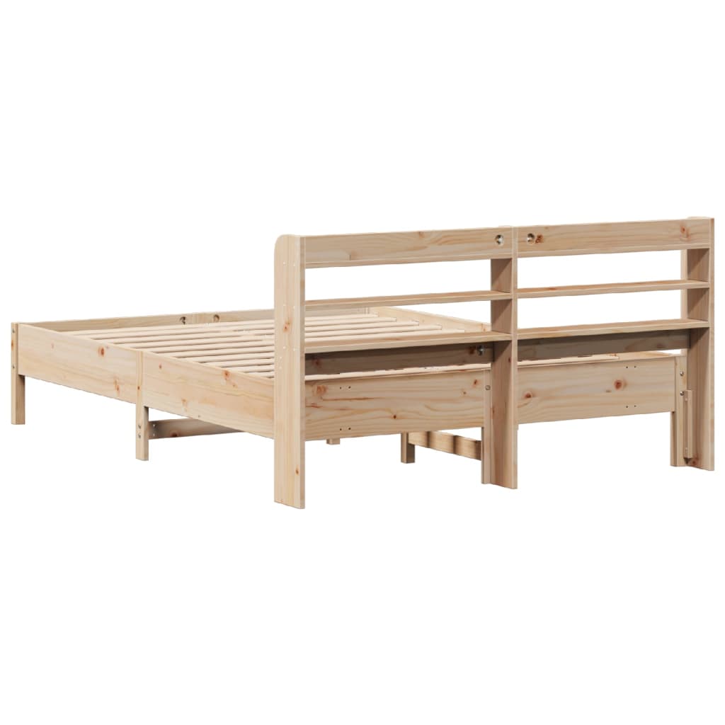 Cadre de lit sans matelas 160x200 cm bois massif de pin Lits & cadres de lit vidaXL   