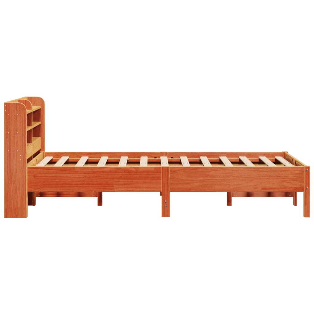 Cadre de lit sans matelas cire marron 120x200cm bois pin massif Lits & cadres de lit vidaXL   