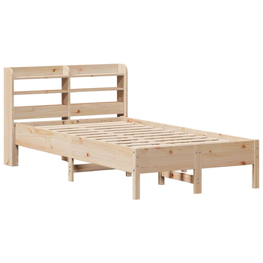 Cadre de lit sans matelas 100x200 cm bois massif de pin Lits & cadres de lit vidaXL   