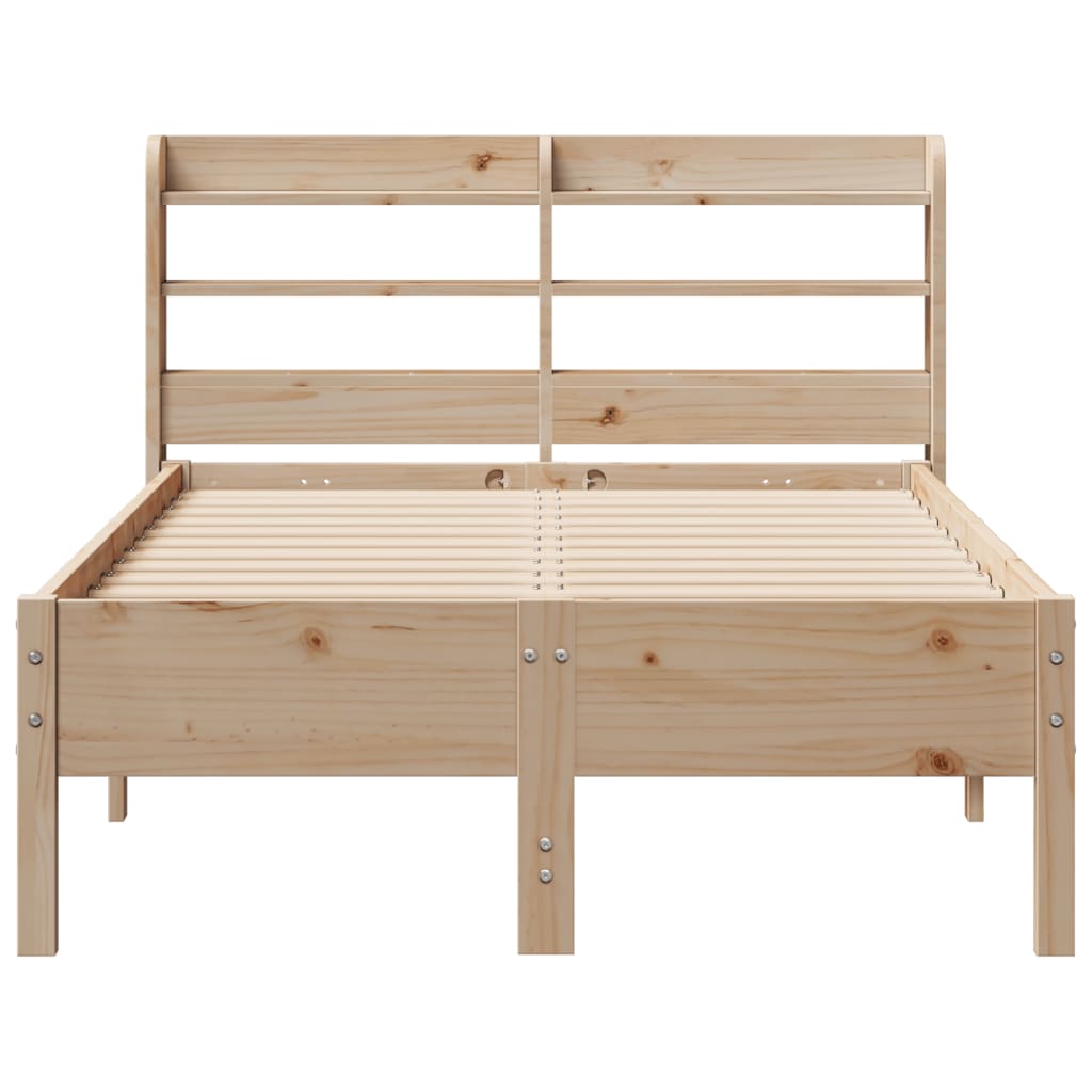 Cadre de lit sans matelas 100x200 cm bois massif de pin Lits & cadres de lit vidaXL   