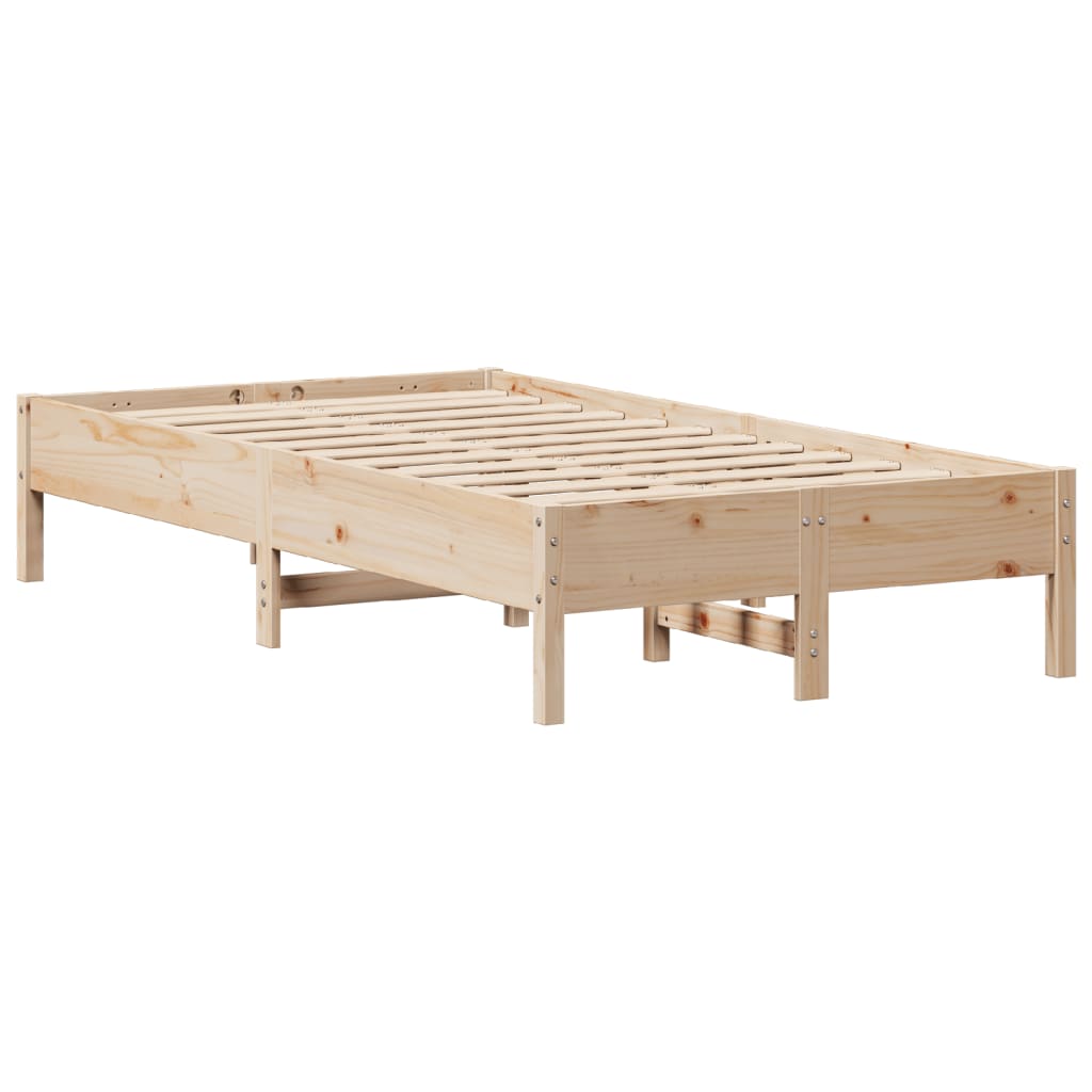 Cadre de lit sans matelas 100x200 cm bois massif de pin Lits & cadres de lit vidaXL   