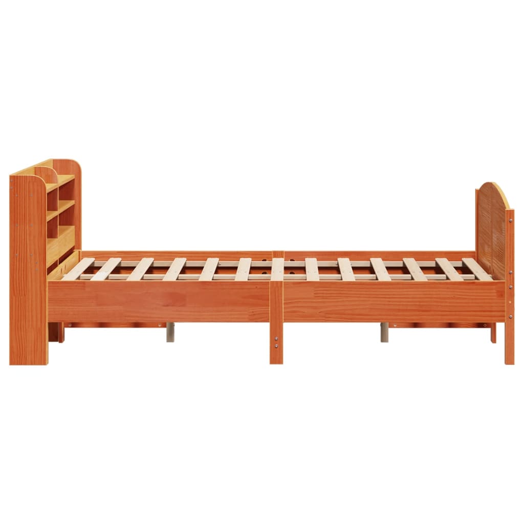 Cadre de lit sans matelas cire marron 120x200cm bois pin massif Lits & cadres de lit vidaXL   