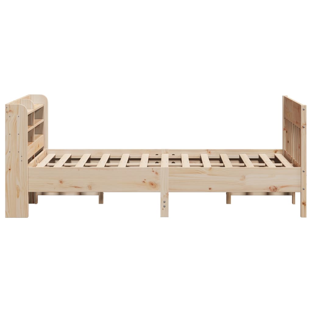 Cadre de lit sans matelas 135x190 cm bois de pin massif Lits & cadres de lit vidaXL   