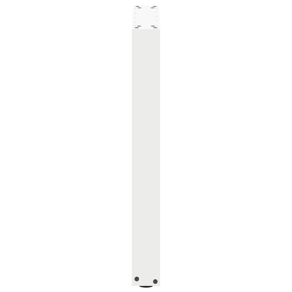 Pieds de table basse forme de U 2 pcs blanc 50x(72-73) cm acier Pieds de table vidaXL