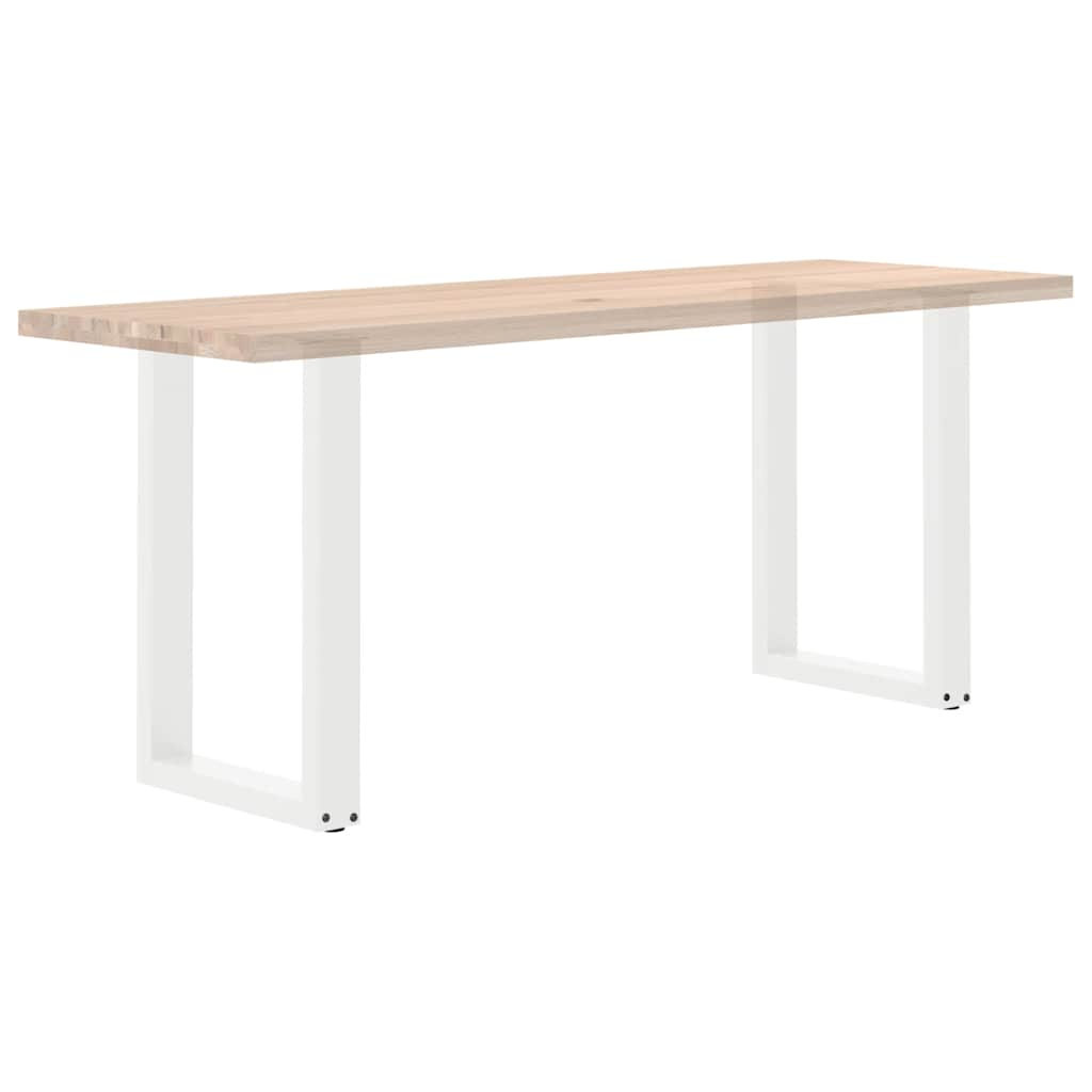 Pieds de table basse forme de U 2 pcs blanc 50x(72-73) cm acier Pieds de table vidaXL