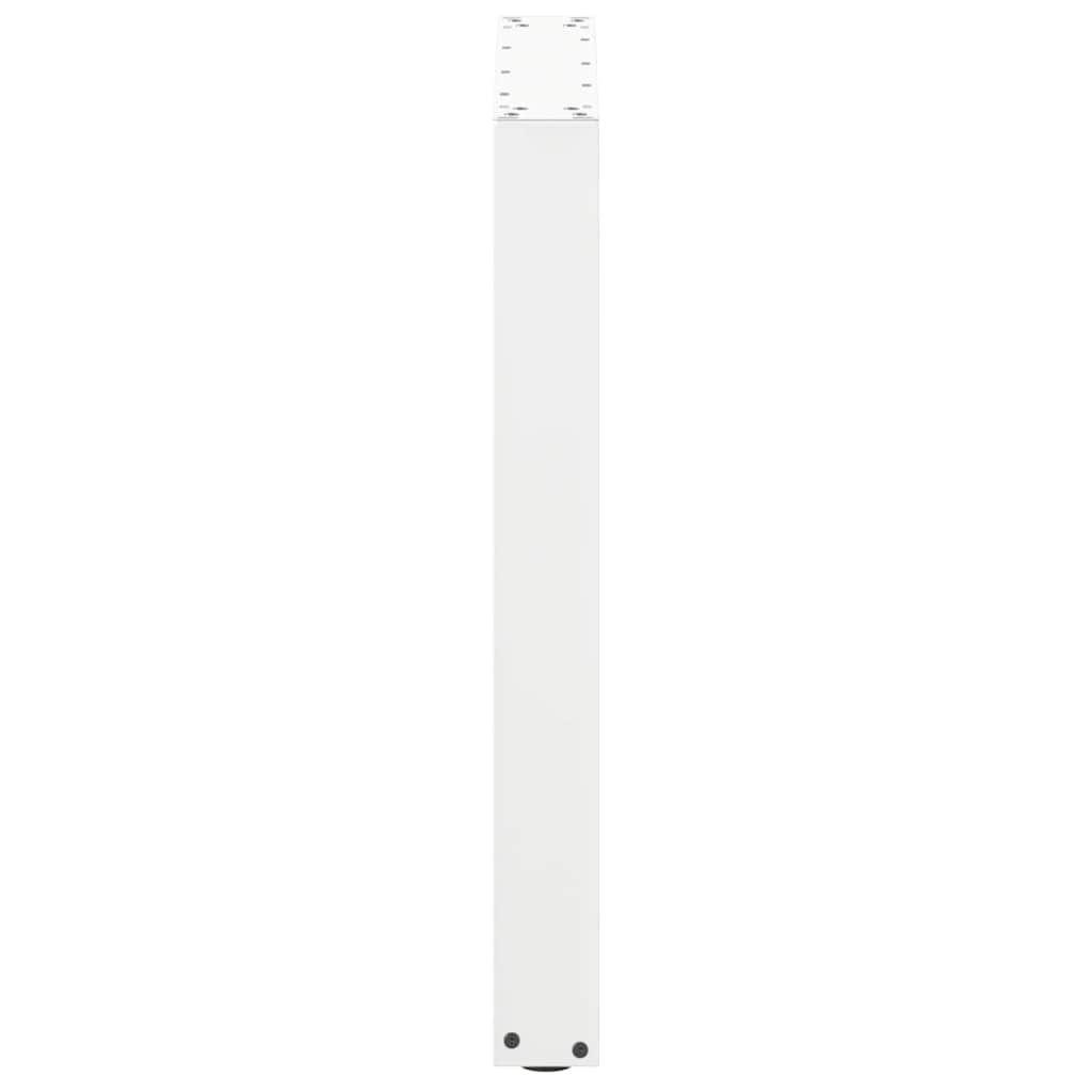 Pieds de table basse forme de U 2 pcs blanc 60x(72-73) cm acier Pieds de table vidaXL