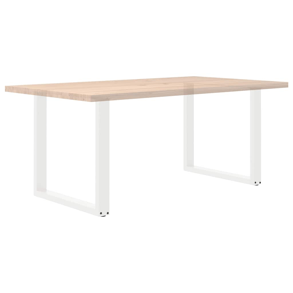 Pieds de table basse forme de U 2 pcs blanc 90x(72-73) cm acier Pieds de table vidaXL