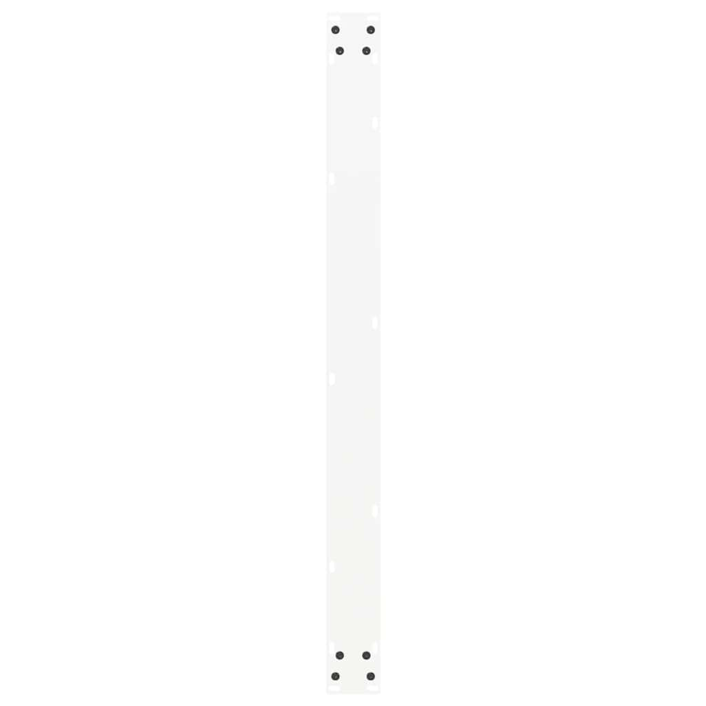 Pieds de table basse forme de U 2 pcs blanc 100x(72-73)cm acier Pieds de table vidaXL