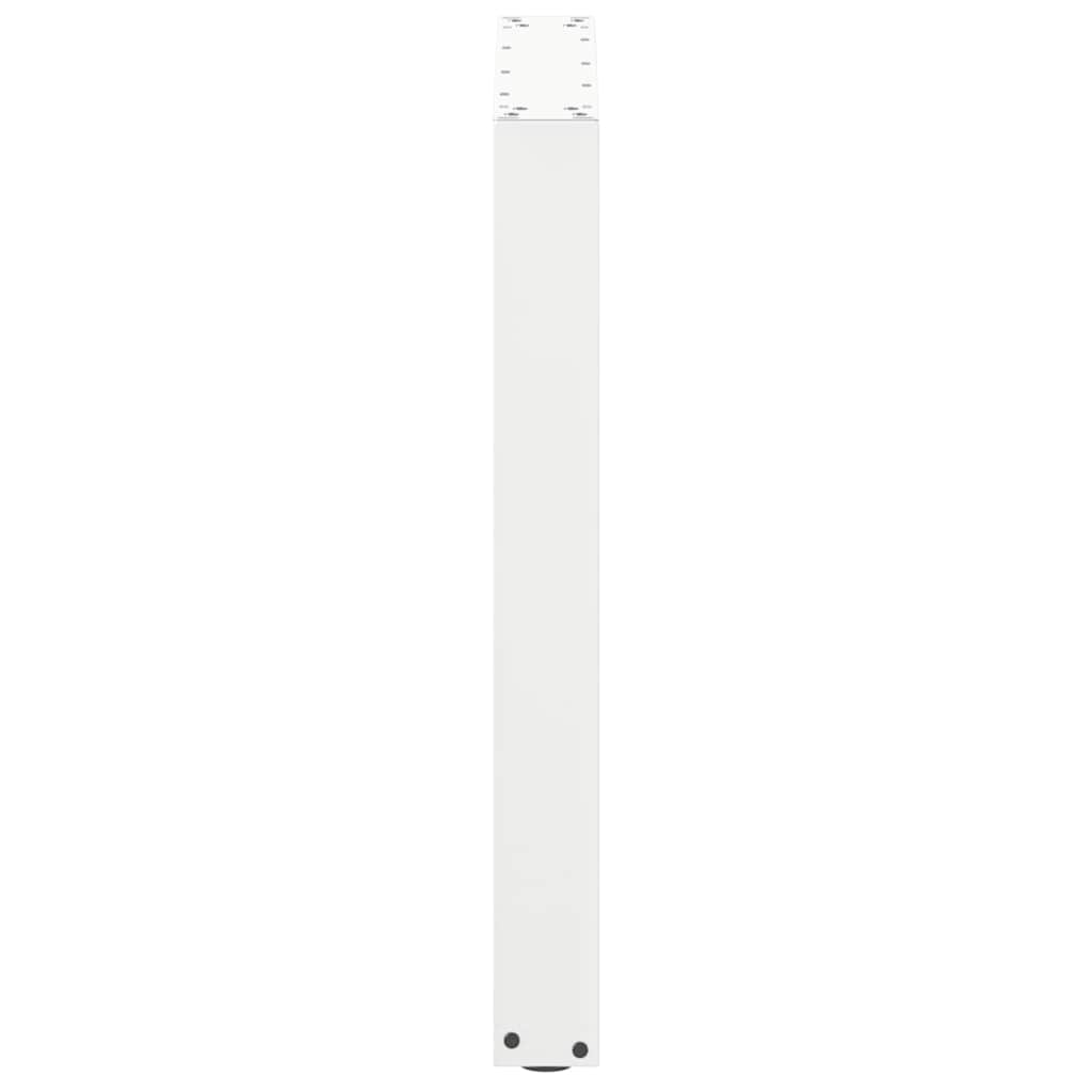 Pieds de table basse forme de U 3 pcs blanc 70x(72-73) cm acier Pieds de table vidaXL