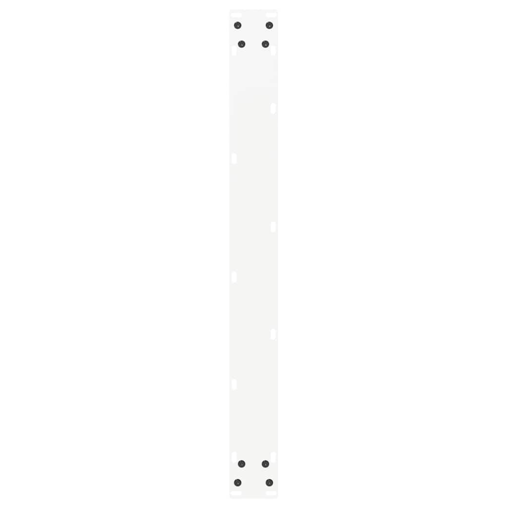 Pieds de table basse forme de U 3 pcs blanc 80x(72-73) cm acier Pieds de table vidaXL