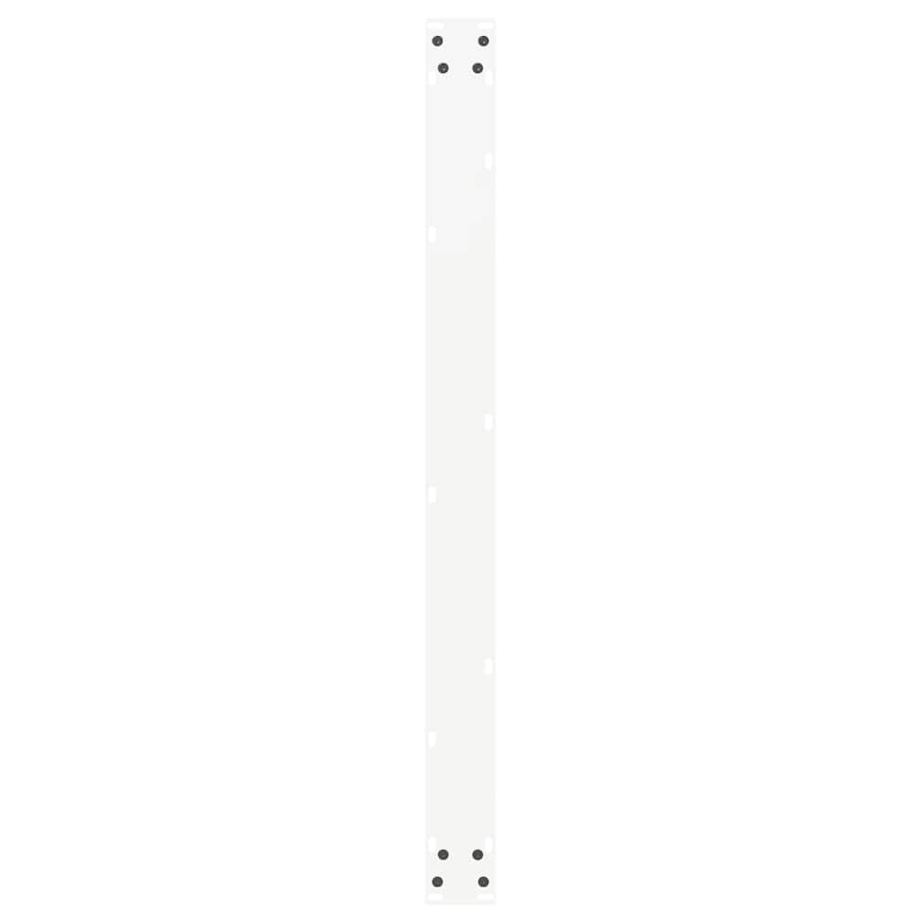 Pieds de table basse forme de U 2 pcs blanc 100x(72-73)cm acier Pieds de table vidaXL