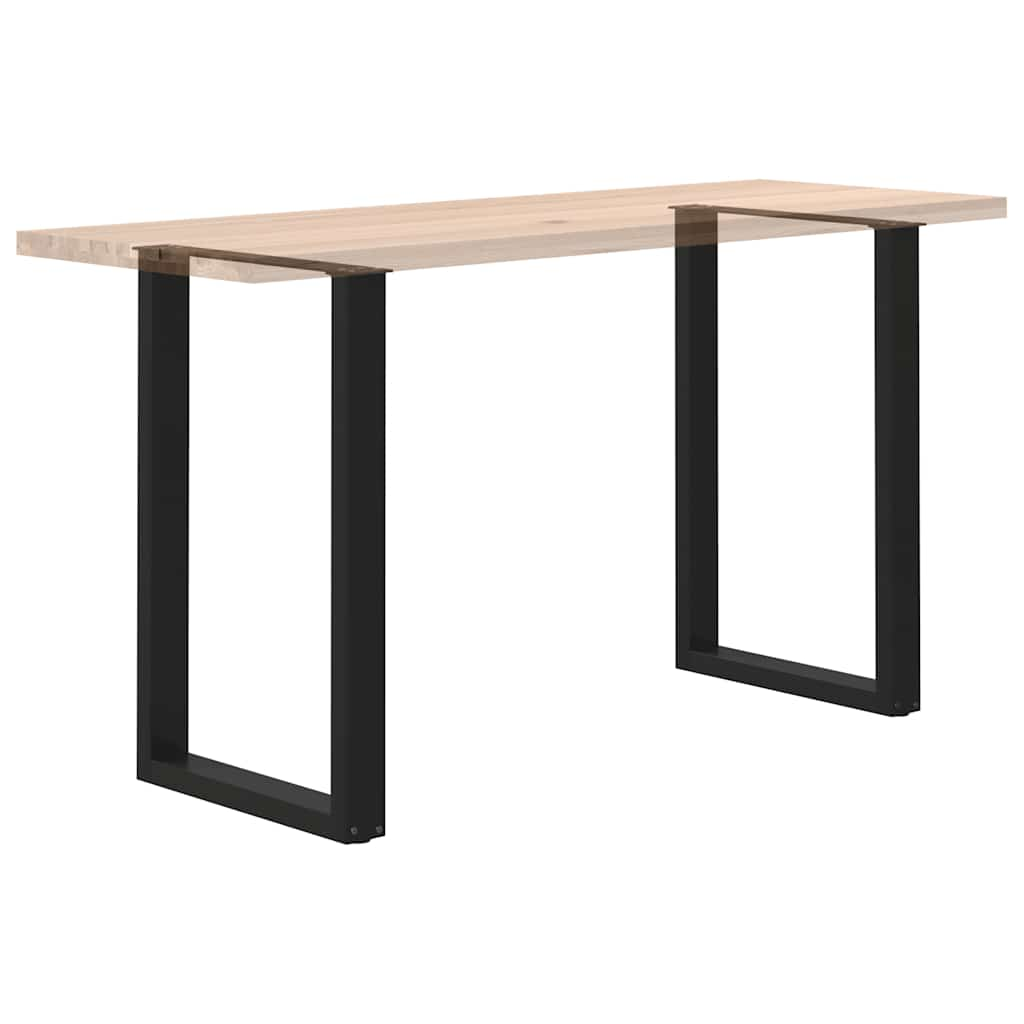 Pieds de table basse forme de U 2 pcs noir 60x(90-91) cm acier Pieds de table vidaXL