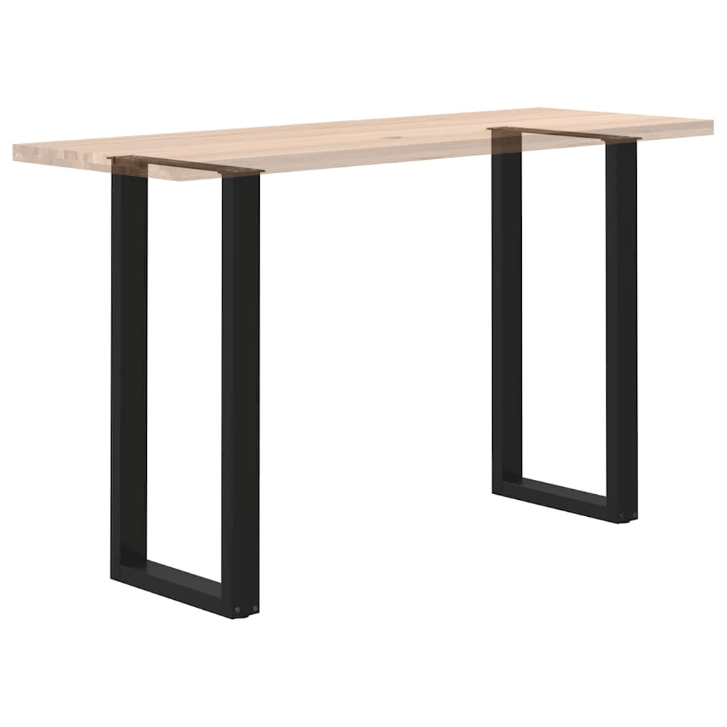 Pieds de table basse forme de U 2 pcs noir 40x(100-101)cm acier Pieds de table vidaXL