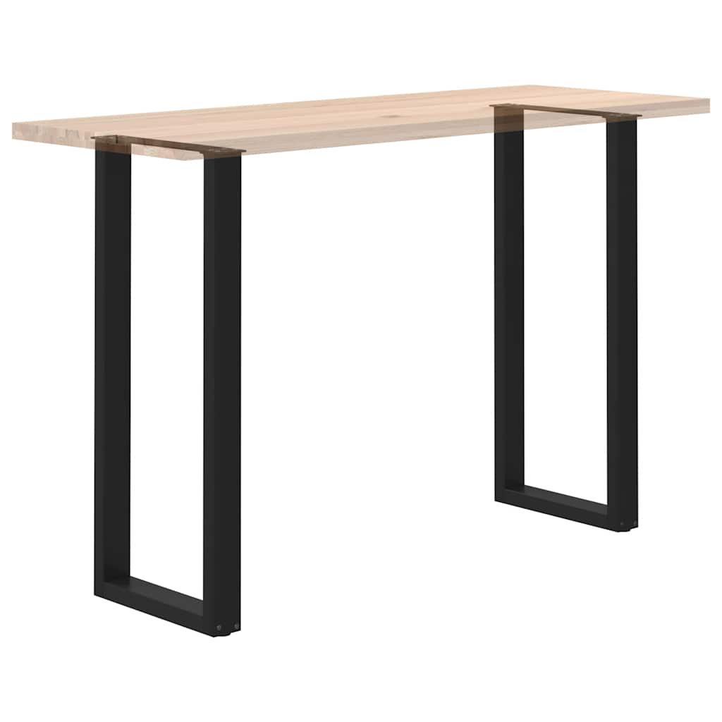 Pieds de table basse forme de U 2 pcs noir 40x(110-111)cm acier Pieds de table vidaXL