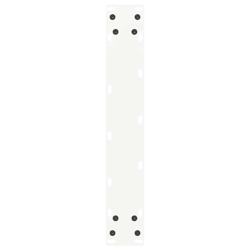 Pieds de table basse forme de U 2pcs blanc 40x(110-111)cm acier Pieds de table vidaXL