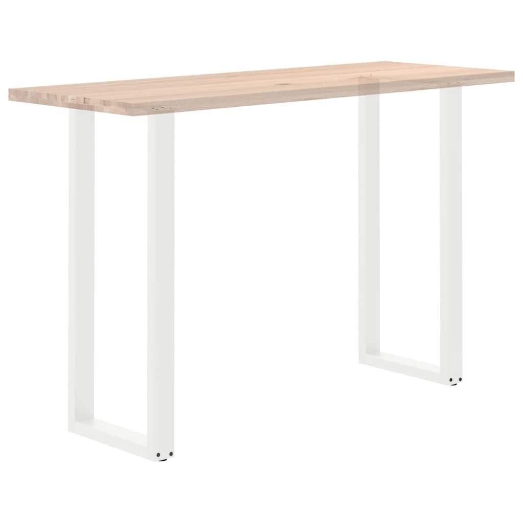 Pieds de table basse forme de U 2pcs blanc 40x(110-111)cm acier Pieds de table vidaXL