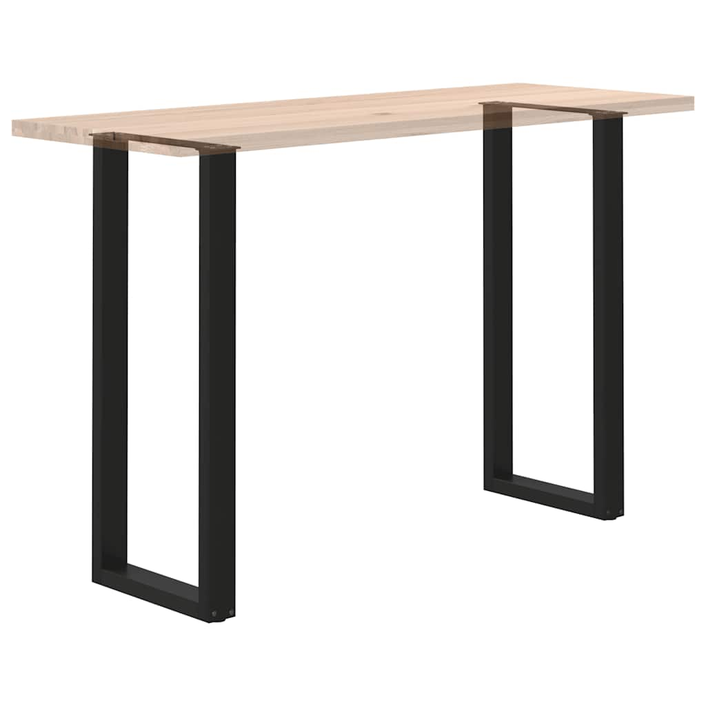 Pieds de table basse forme de U 2 pcs noir 50x(110-111)cm acier Pieds de table vidaXL