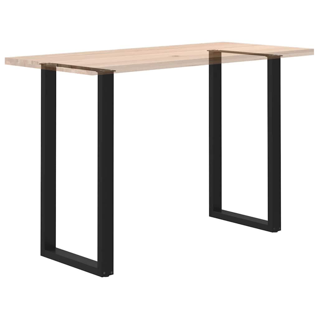 Pieds de table basse forme de U 2 pcs noir 60x(110-111)cm acier Pieds de table vidaXL