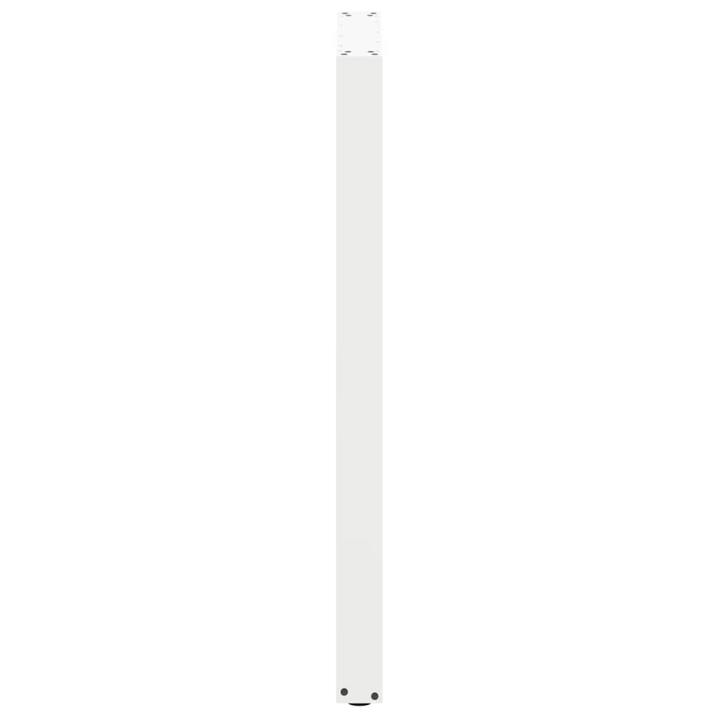 Pieds de table basse forme de U 2pcs blanc 60x(110-111)cm acier Pieds de table vidaXL