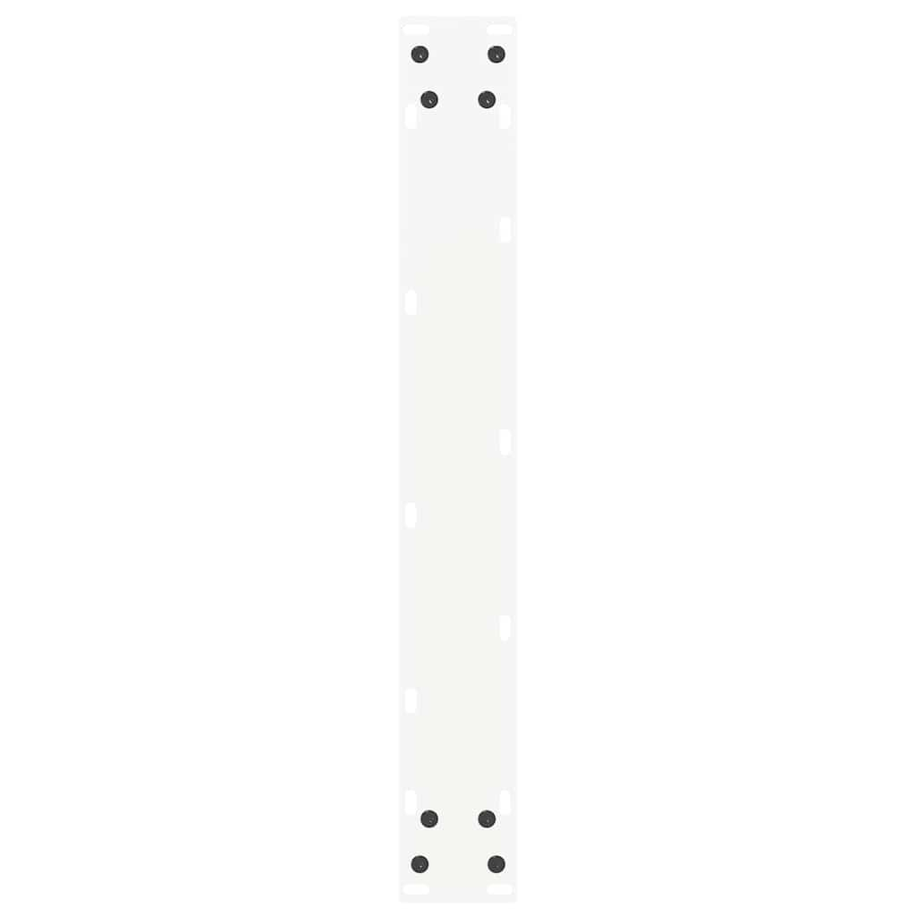 Pieds de table basse forme de U 2pcs blanc 60x(110-111)cm acier Pieds de table vidaXL