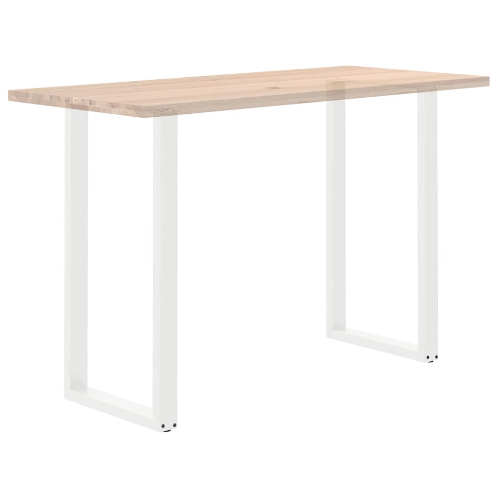 Pieds de table basse forme de U 2pcs blanc 60x(110-111)cm acier Pieds de table vidaXL