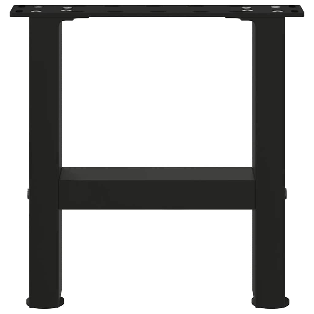 Pieds de table basse noir 2 pcs 30×30 cm acier Pieds de table vidaXL   