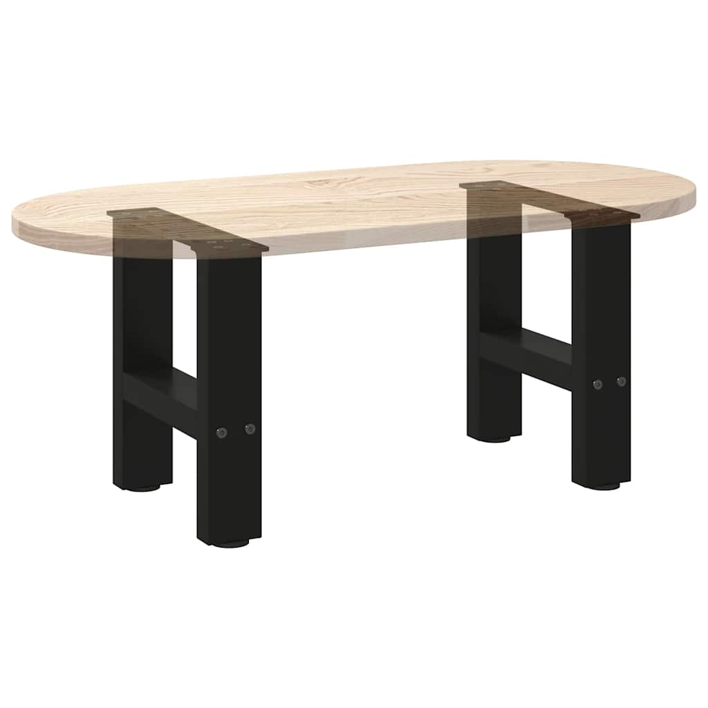 Pieds de table basse noir 2 pcs 30×30 cm acier Pieds de table vidaXL   