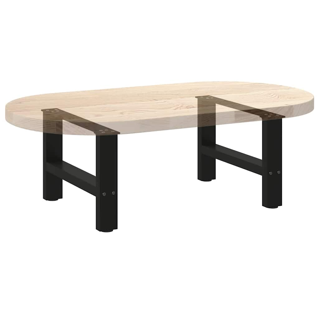 Pieds de table basse noir 2 pcs 30×50 cm acier Pieds de table vidaXL   