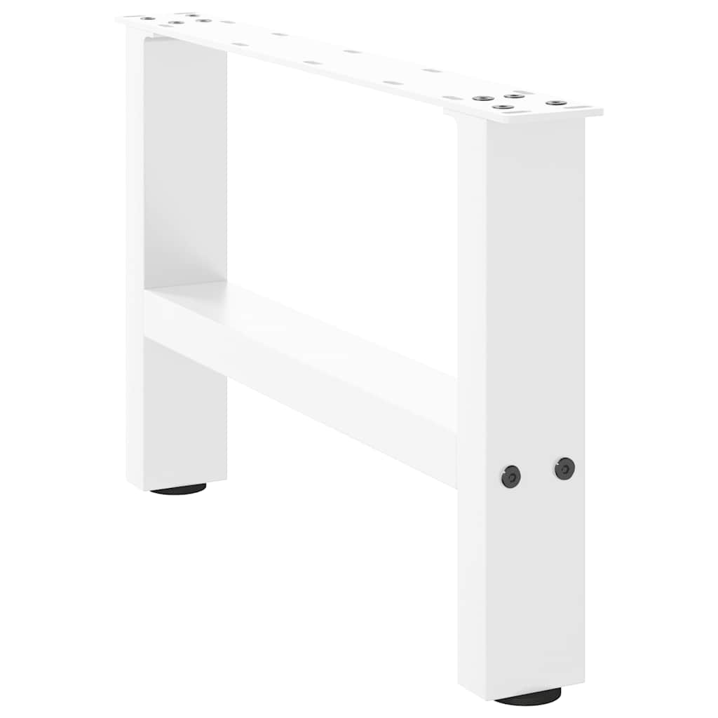 Pieds de table basse blanc 2 pcs 30×50 cm acier Pieds de table vidaXL   