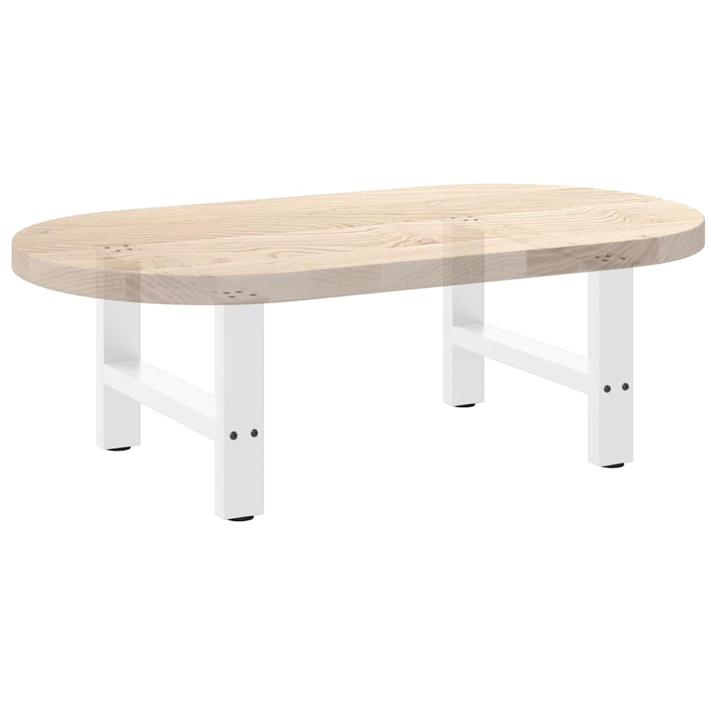 Pieds de table basse blanc 2 pcs 30×50 cm acier Pieds de table vidaXL   