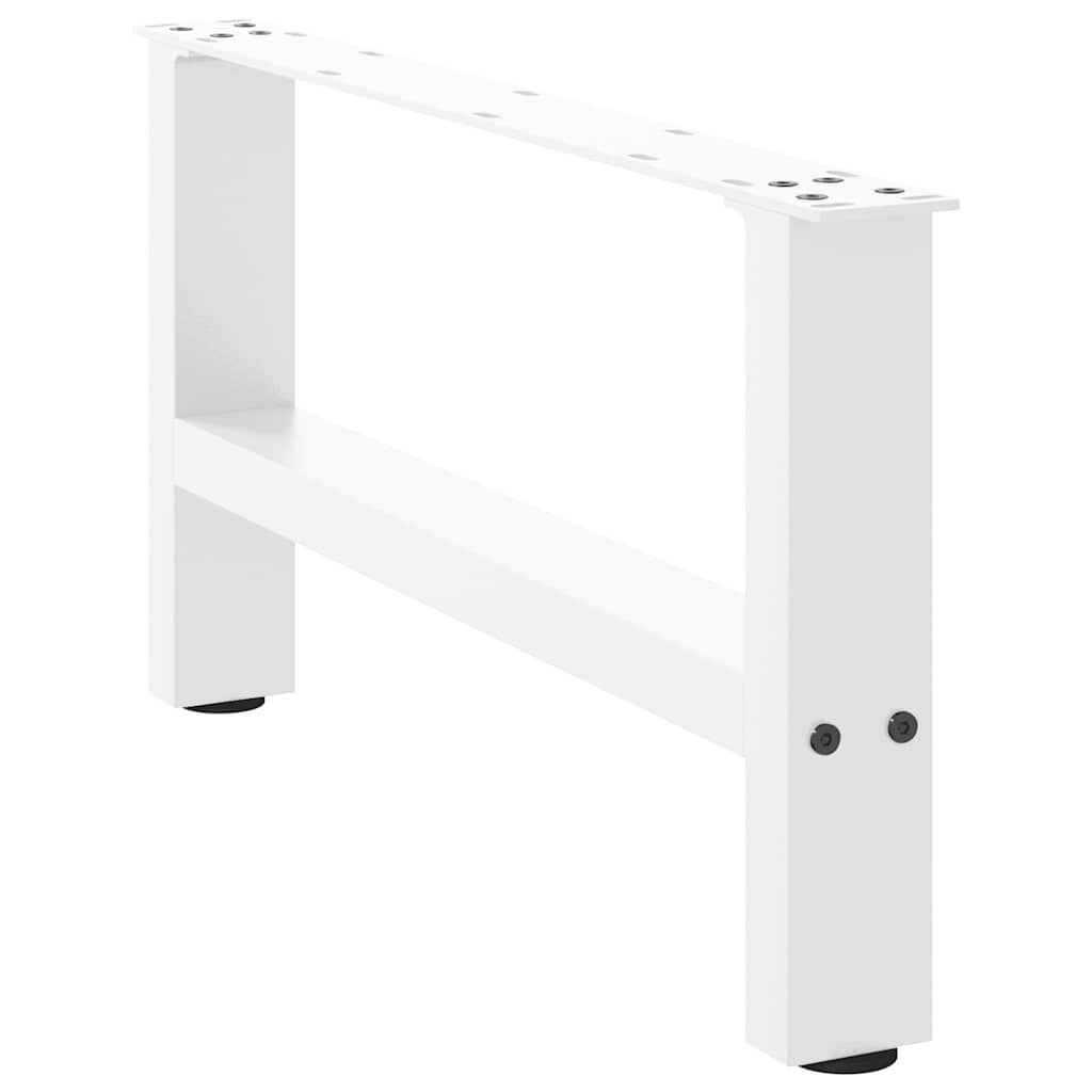 Pieds de table basse blanc 2 pcs 30×60 cm acier Pieds de table vidaXL   