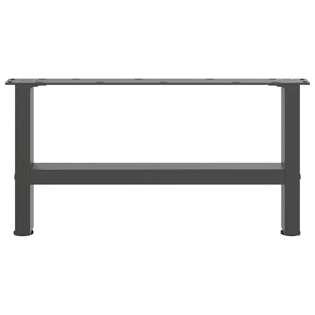 Pieds de table basse anthracite 2 pcs 30×60 cm acier Pieds de table vidaXL   