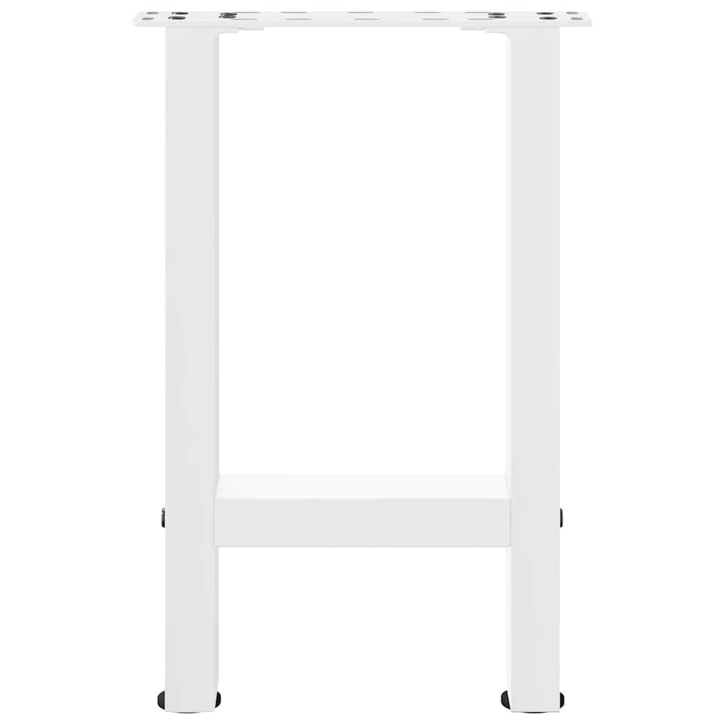 Pieds de table basse blanc 2 pcs 28x(42-43) cm acier Pieds de table vidaXL   