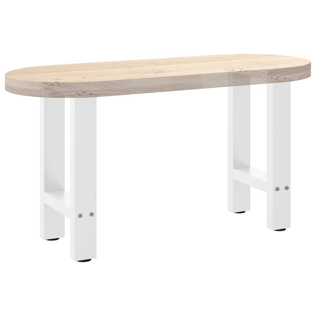 Pieds de table basse blanc 2 pcs 28x(42-43) cm acier Pieds de table vidaXL   