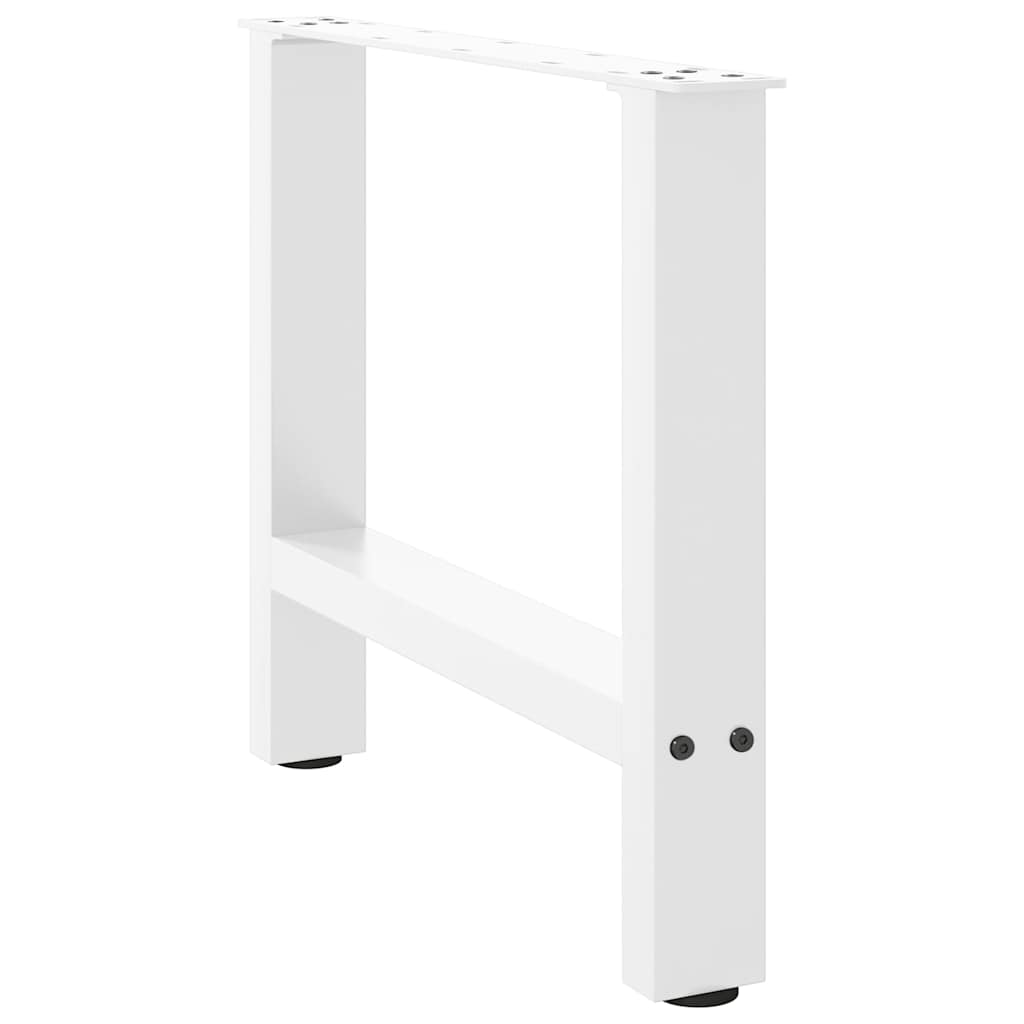 Pieds de table basse blanc 2 pcs 42×50 cm acier Pieds de table vidaXL   