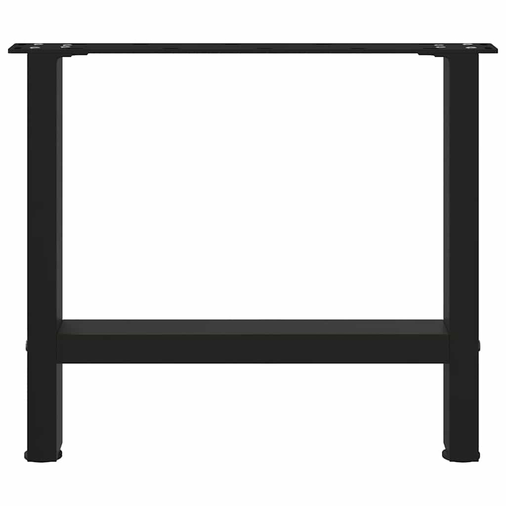 Pieds de table basse noir 2 pcs 60x(42-43) cm acier Pieds de table vidaXL   