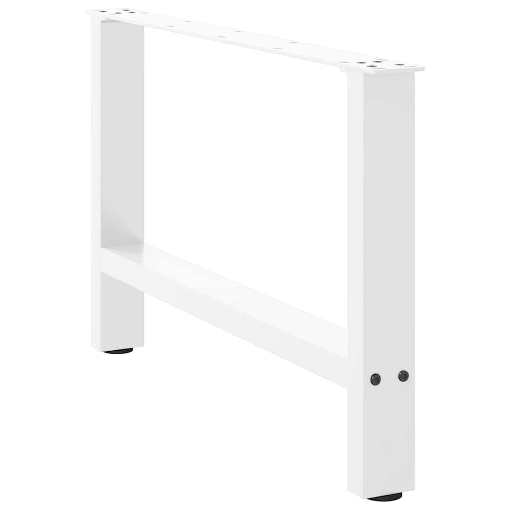 Pieds de table basse blanc 2 pcs 70x(42-43) cm acier Pieds de table vidaXL   