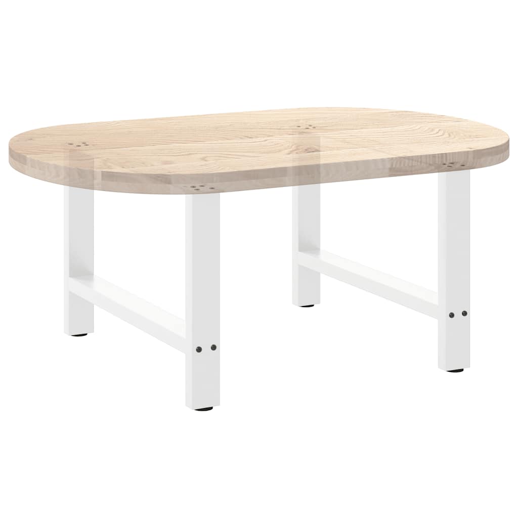 Pieds de table basse blanc 2 pcs 70x(42-43) cm acier Pieds de table vidaXL   