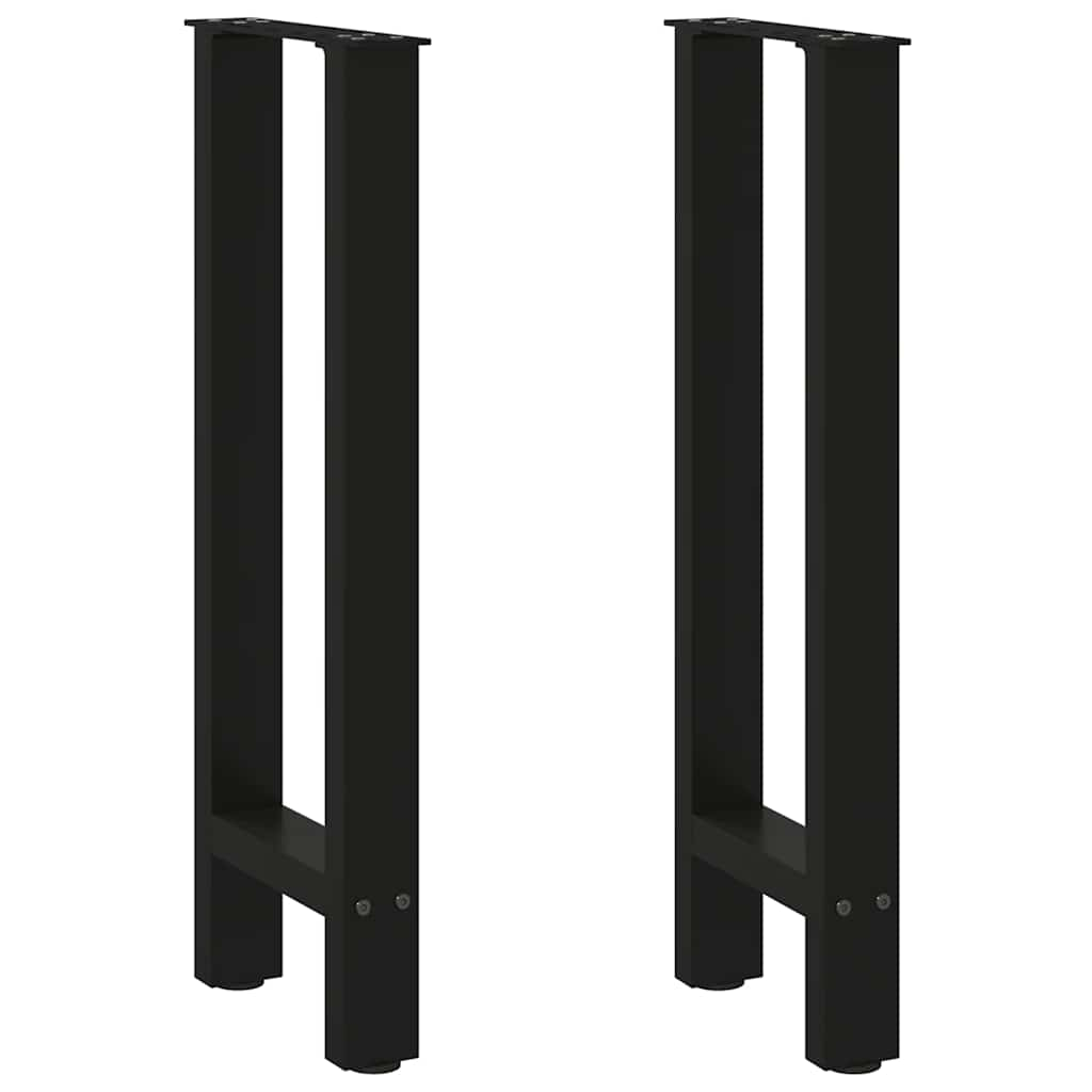 Pieds de table basse noir 2 pcs 28x(72-73) cm acier Pieds de table vidaXL   