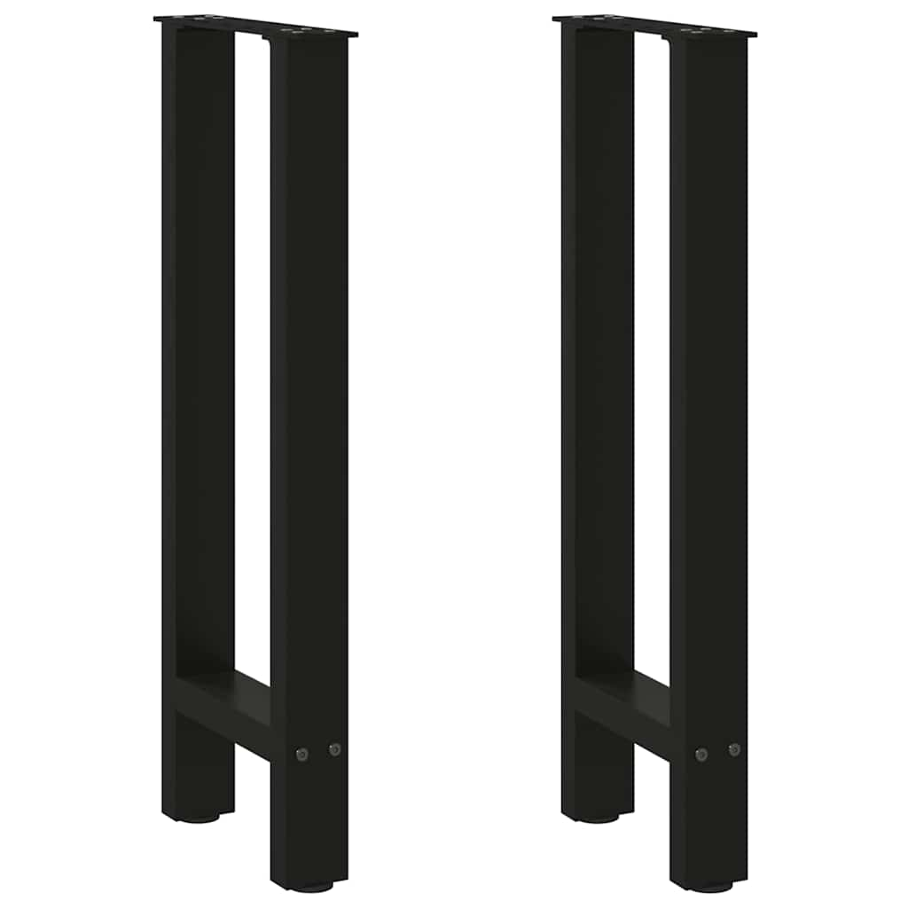 Pieds de table basse noir 2 pcs 38x(72-73) cm acier Pieds de table vidaXL   