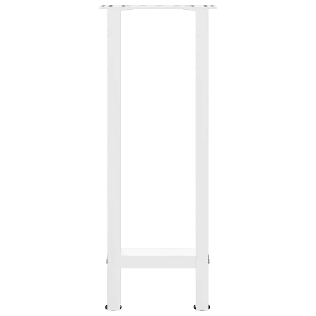 Pieds de table basse blanc 2 pcs 38x(72-73) cm acier Pieds de table vidaXL   