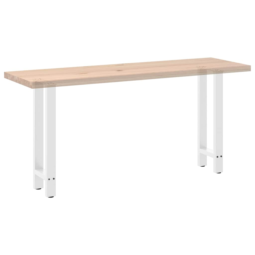 Pieds de table basse blanc 2 pcs 38x(72-73) cm acier Pieds de table vidaXL   