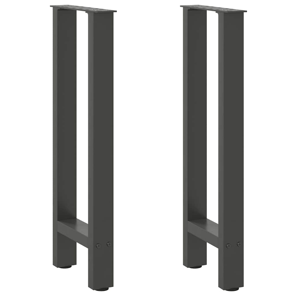 Pieds de table basse anthracite 2 pcs 38x(72-73) cm acier Pieds de table vidaXL   