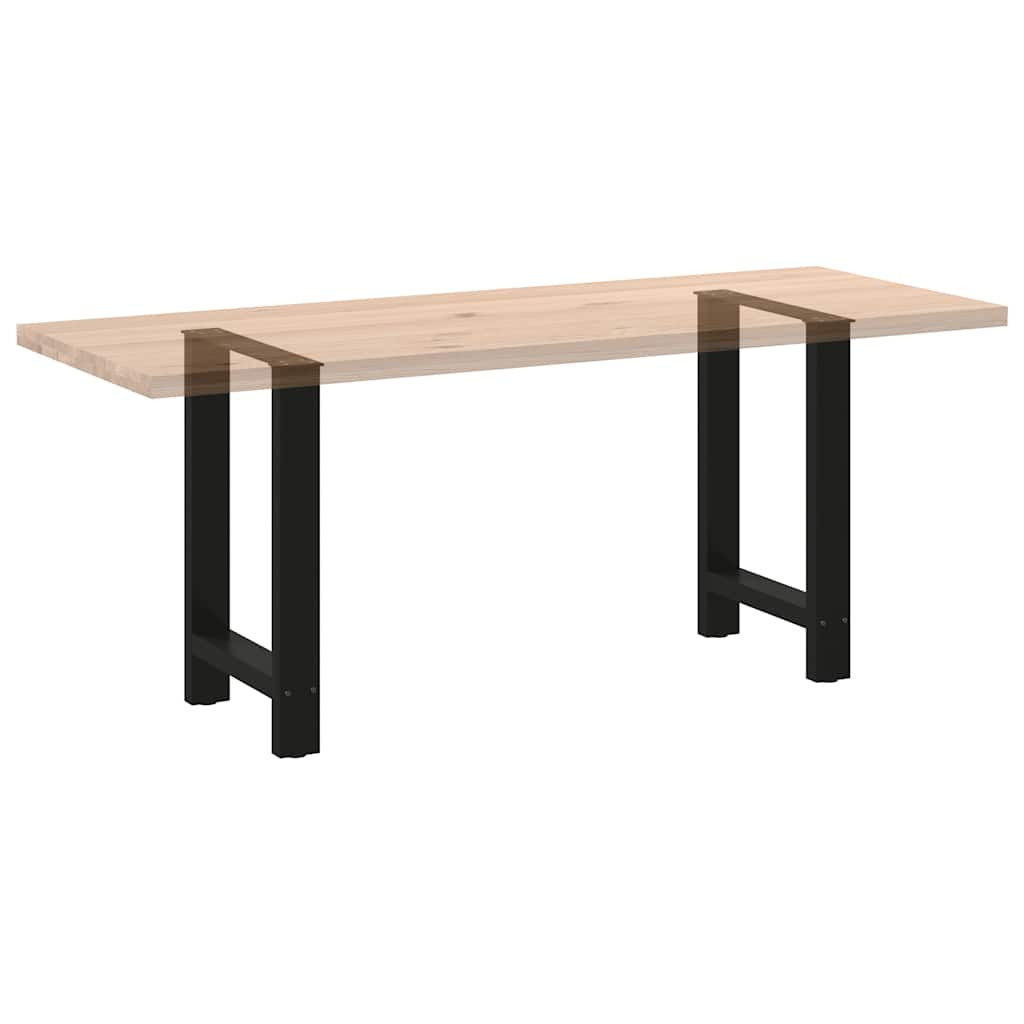 Pieds de table basse noir 2 pcs 60x(72-73) cm acier Pieds de table vidaXL   