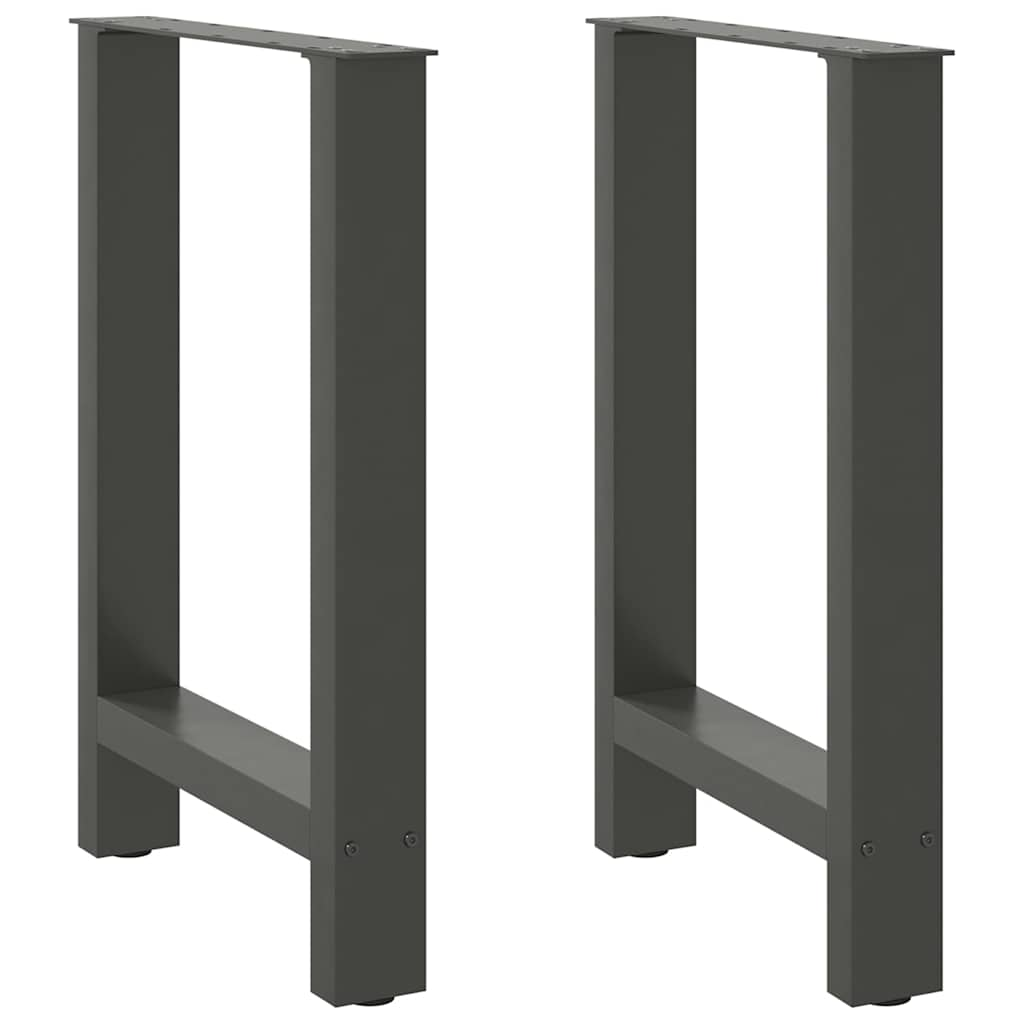 Pieds de table basse anthracite 2 pcs 60x(72-73) cm acier Pieds de table vidaXL   