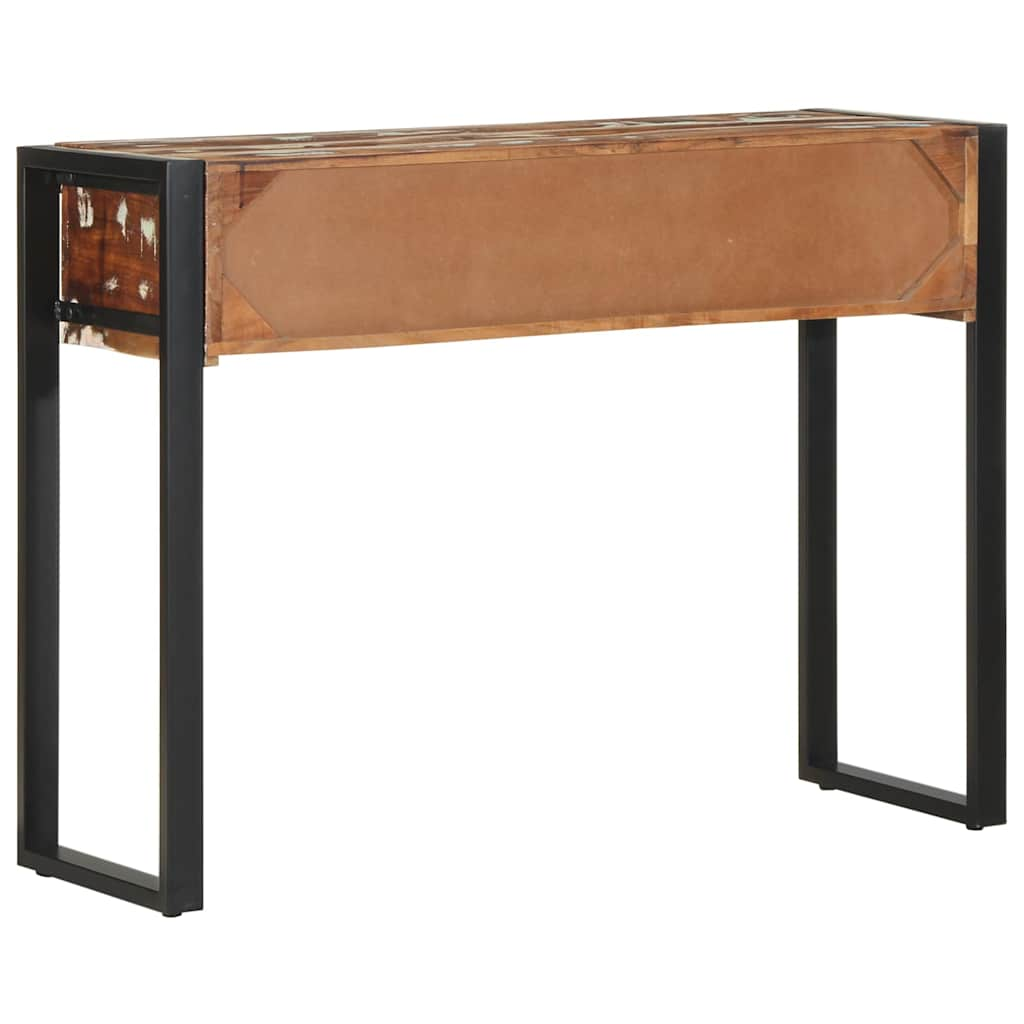 Table console multicolore 100x35x75 cm bois massif récupération Tables console vidaXL