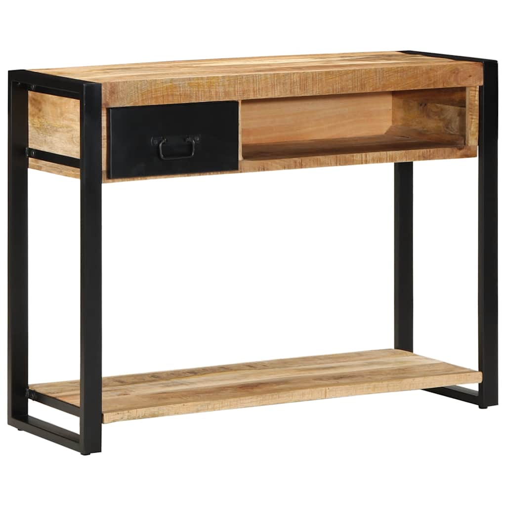 Table console 100x35x75 cm bois de manguier massif brut Tables console vidaXL