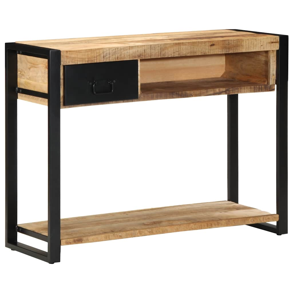 Table console 100x35x75 cm bois de manguier massif brut Tables console vidaXL